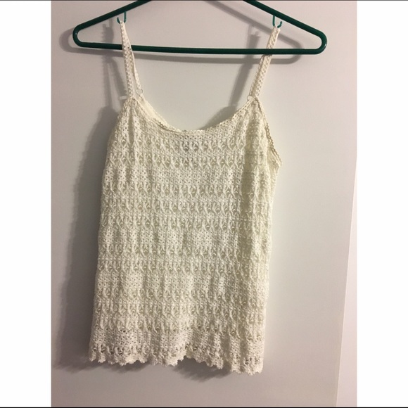 Floral lace tank