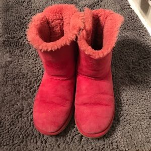 Hot pink Bailey Bow Uggs