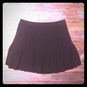 Forever 21 Black Pleated Mini Skirt
