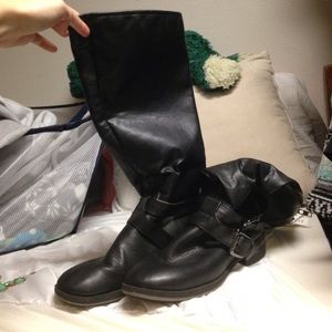 Grey fashion boots