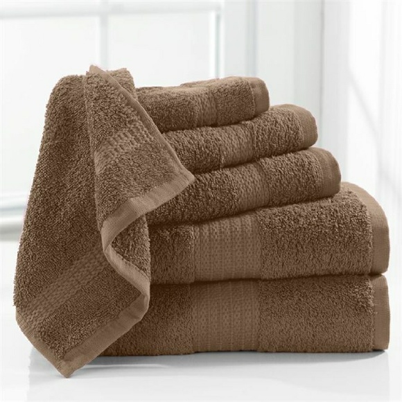 6pc Brown towel set
