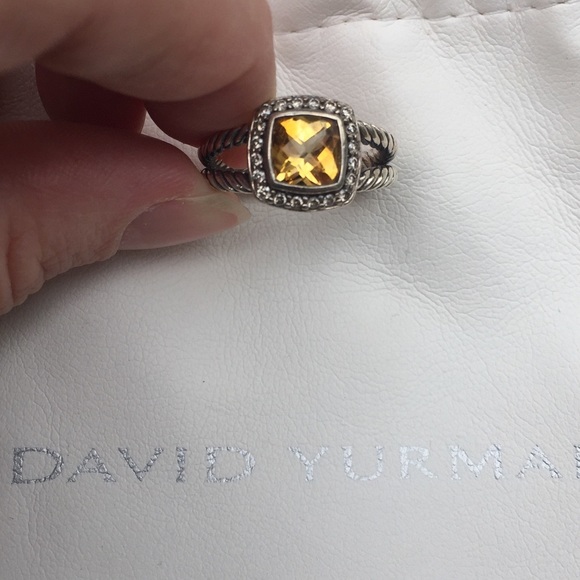 David Yurman Petite Albion Ring in Citrine