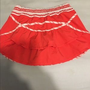 Lululemon red running skirt