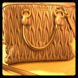 Miu Miu Matelasse satchel