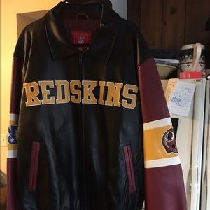 Pleather Washington Redskins Coat