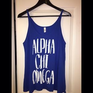 Alpha Chi Omega - Royal Blue Slouchy Tank