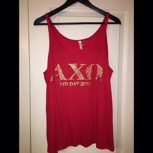 Alpha Chi Omega - Red Slouchy Tank