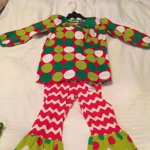 Girls Xmas Two Piece Set