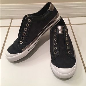 Coach Felix black and silver sneakers