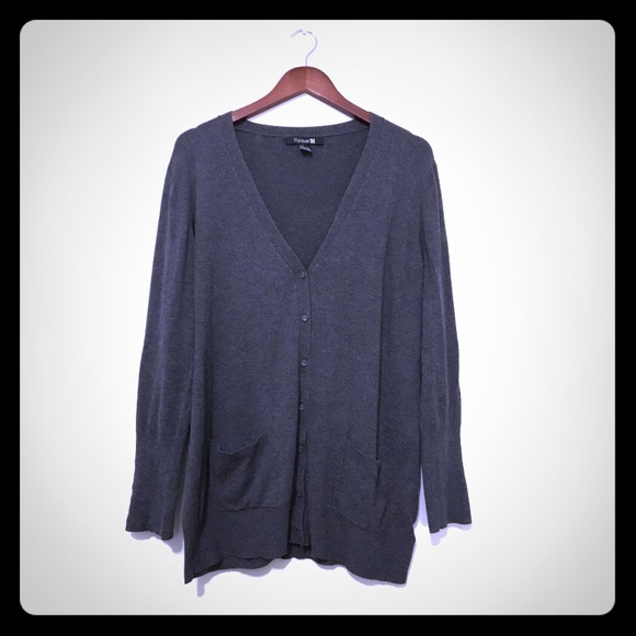 Long Gray Cardigan
