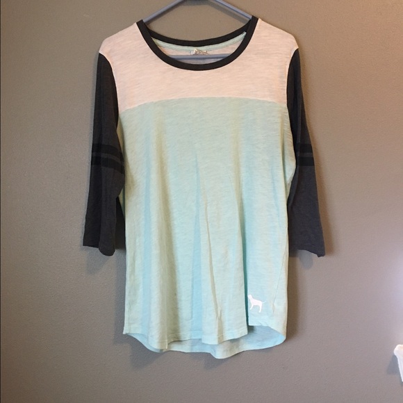 Pink 3/4 sleeve shirt