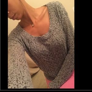 Grey sweater with hints a silver!