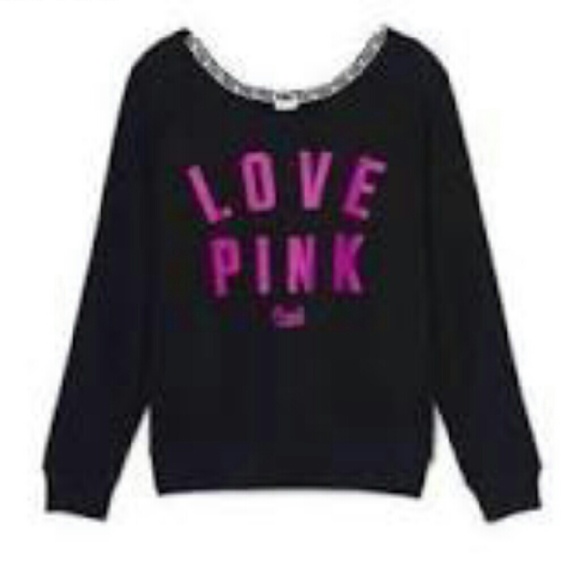 VS Pink Slouchy Crew