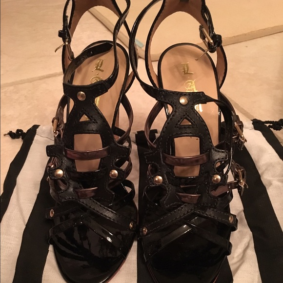 L.A.M.B Ladonna Black With Metallic Formal Shoes