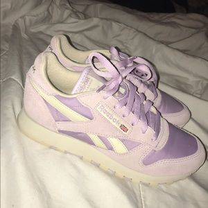 Lavendar Reebok Sneakers