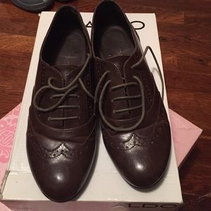 Aldo brown oxfords