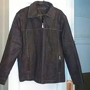 New VINTAGE Brand Distessed Leather Jacket