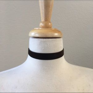 Dark Brown Velvet Choker
