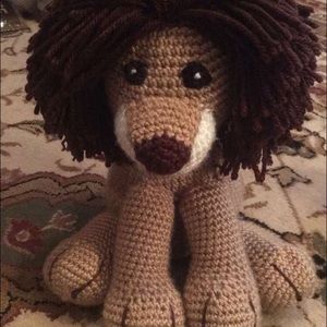 Crocheted lion
