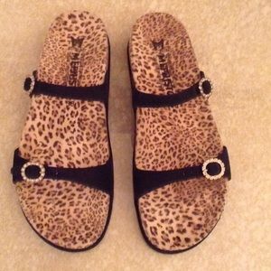 MEPHISTO Animal print Sandals Sz 38/8 NWOB