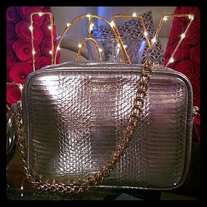 NWT Victoria Secret Silver Metalic Bag