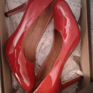 Red patent leather Corso Como pumps sz 5 1/2