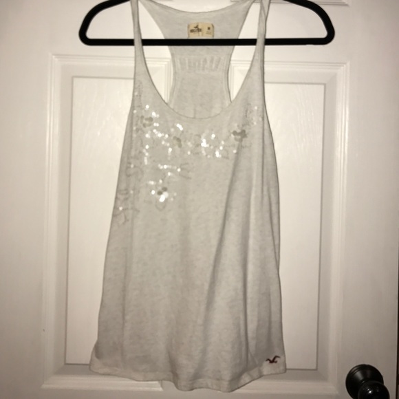 White / oatmeal Hollister tank