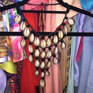 Surfer chic cowrie statement necklace 🐚🐚🐚