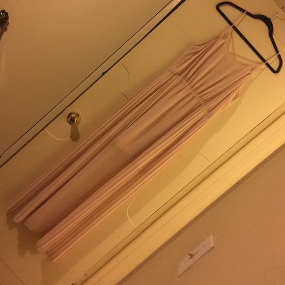 Forever21 Blush Maxi Dress Large