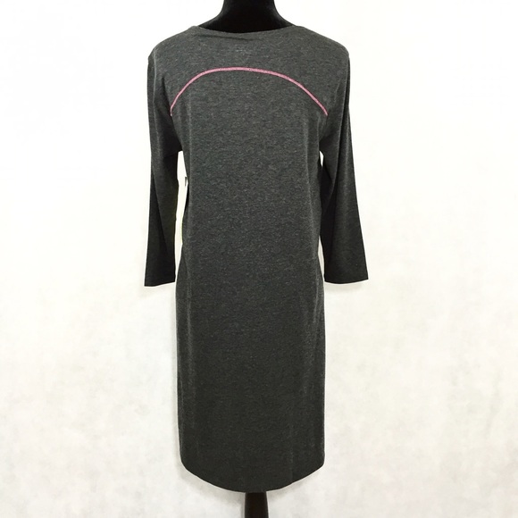 New Cuddl Duds Charcoal Heather Sleep Tee - Picture 3 of 4