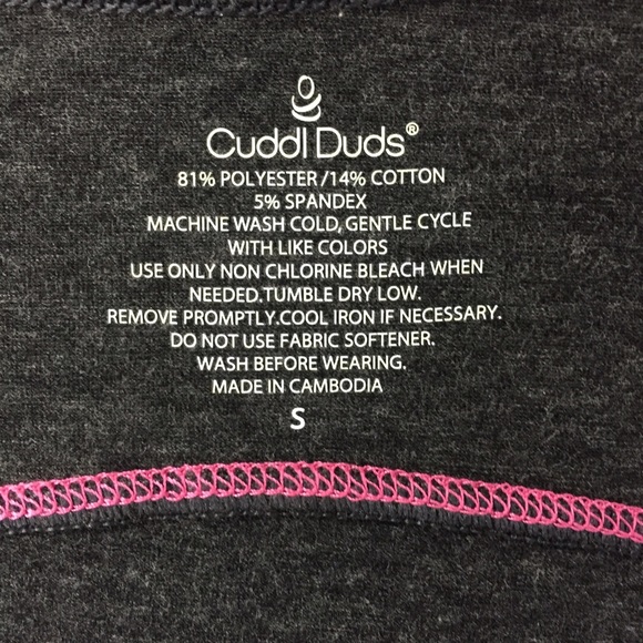 New Cuddl Duds Charcoal Heather Sleep Tee - Picture 4 of 4