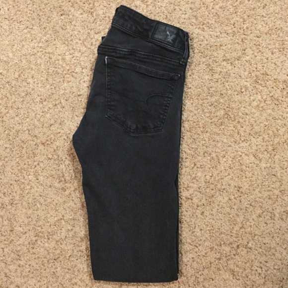 Women's American Eagle Black Jean Jeggings - 2