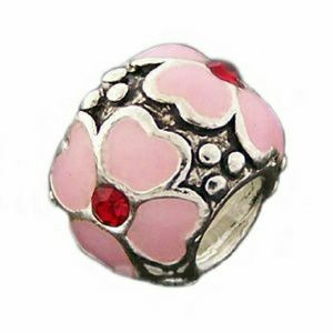 Pandora charm - Pink Flower