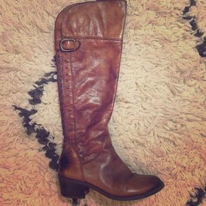 Vince Camino knee-high studded leather boots