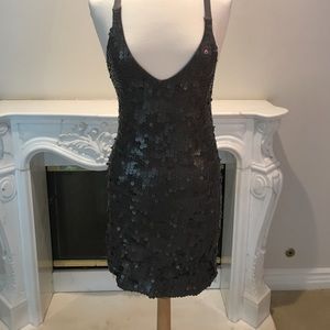 Solid gray sequence dress - xxi from forever21