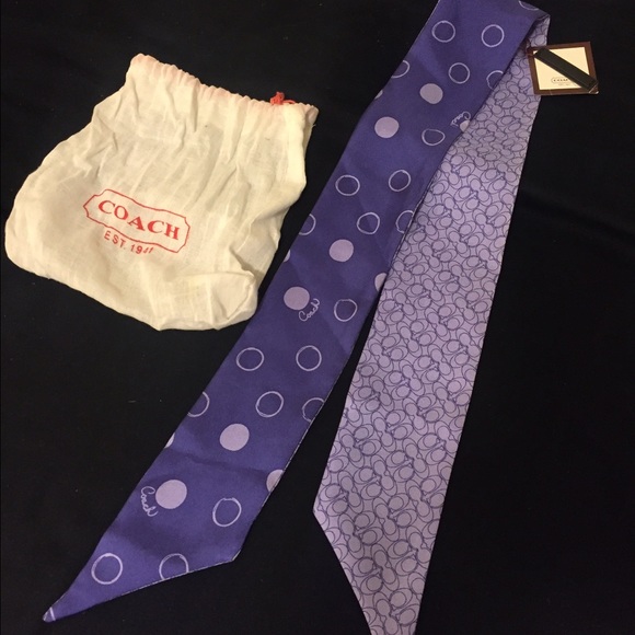 Purple Authentic Coach Scarf