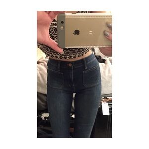 Madewell High-Rise Skinny Jeans: Sailor Edition