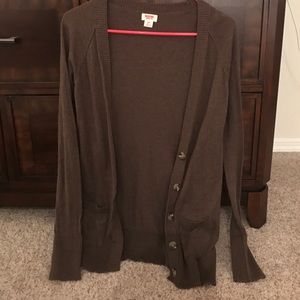 Mossimo brown long sleeve cardigan