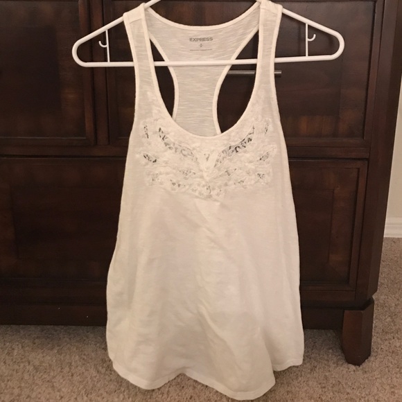 Express white tank top