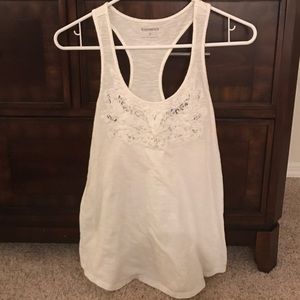 Express white tank top