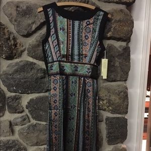 Patterned midi dress