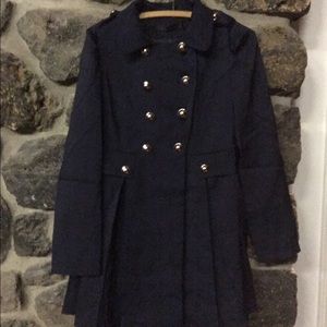 Blue double-breasted coat