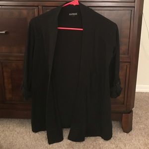 Express black 3/4 sleeve cardigan