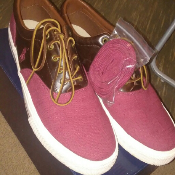 POLO shoes red/brown size 13 - Picture 1 of 2