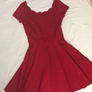 Lulu's red dress