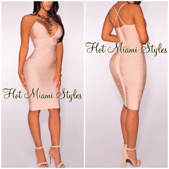 Nude bandage dress - Picture 3 of 3