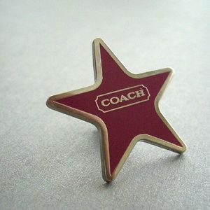 NWT COACH Enamel Star Pin *Vingage*
