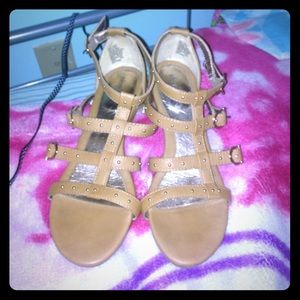 Tan flat Sandals