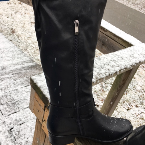Jilt Tall Black Vegan Riding Boots! NIB! - Picture 3 of 8