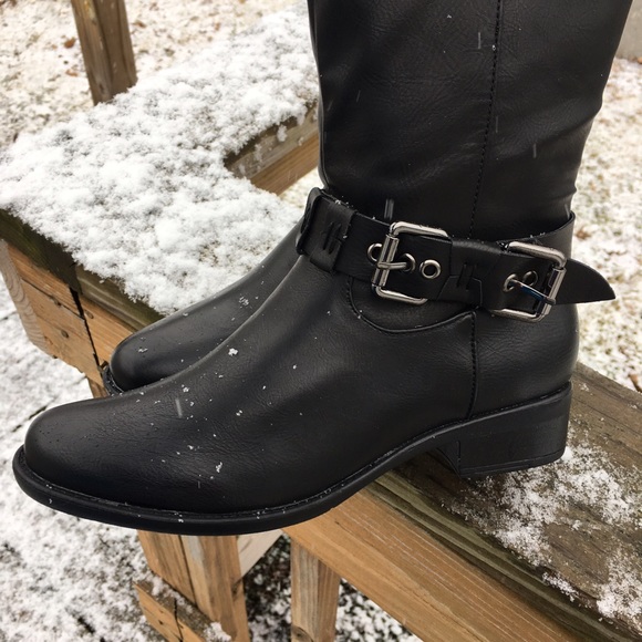 Jilt Tall Black Vegan Riding Boots! NIB! - Picture 6 of 8